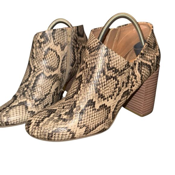 Report Shirley Snake Print Women’s Ankle Booties Sz 8 - Picture 5 of 8